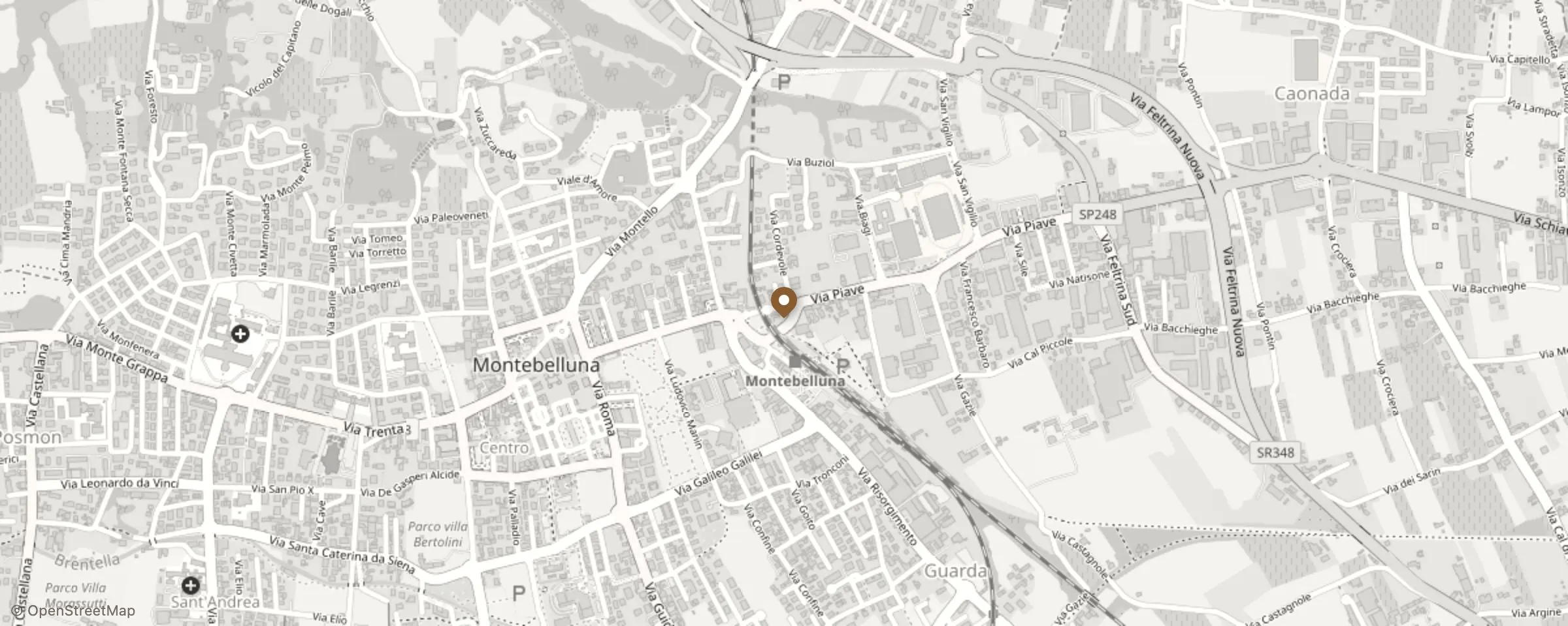 Mappa: Via Piave, 18, 31044 Montebelluna